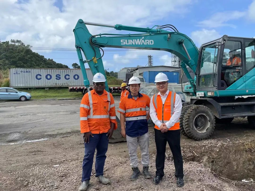 “恒峰g22绿”迈向南太平洋岛，，，，恒峰g22智能轮挖助力斐济基础设施建设